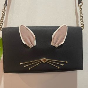 Kate Spade Rabbit Cali In Black.  Crossbody Bag black.